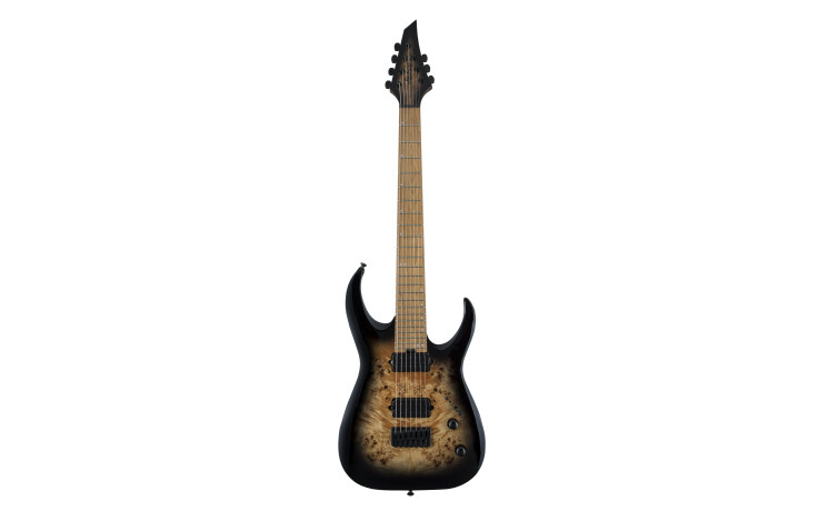JACKSON PRO SIGNATURE MISHA MANSOOR JUGGERNAUT HT7P BLACK BURST BURL