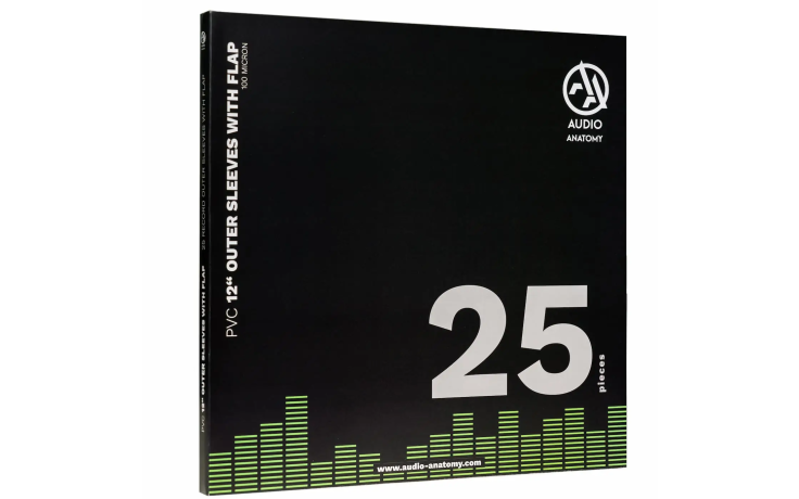 Audio Anatomy 25 X 12" PVC With Flap Outer Sleeves 100 Micron
