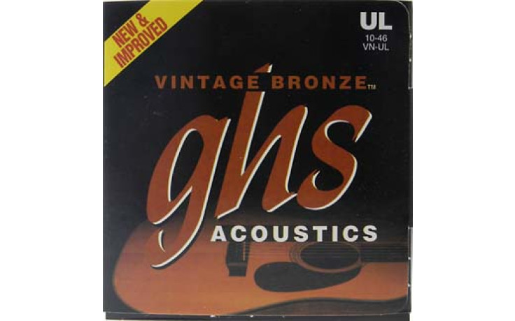 GHS STRINGS VN-UL AC GTR,VINT BRNZ,UL
