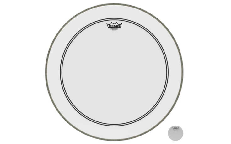 REMO Bass, POWERSTROKE® 3, SMOOTH WHITE™, 22"