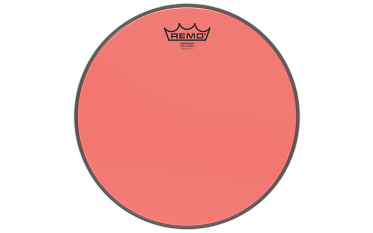 REMO EMPEROR 10" COLORTONE RED