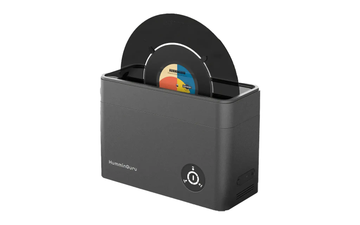 HumminGuru Ultrasonic Vinyl Record Cleaner Bundle ( Dark Grey)
