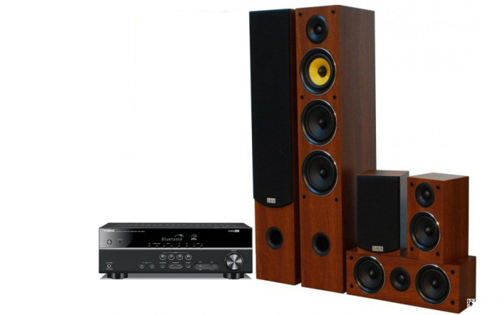Yamaha RX-V385 + set 5.0 Taga Harmony TAV–506 v.2 WALNUT