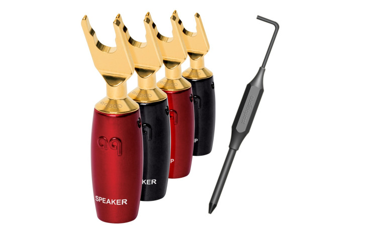 AUDIOQUEST spc 500 Series Multi-Spade Gold set of 6
