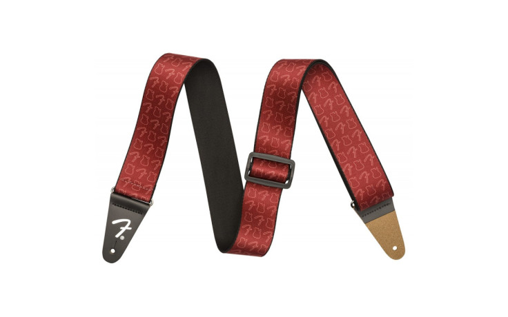 FENDER 2' ICON STRAP TELE BURGUNDY