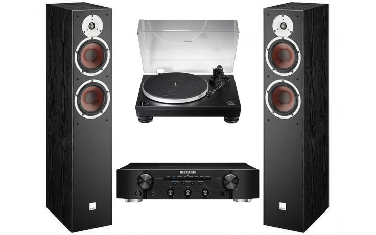 Marantz PM 6007 (Black) + Audio-Technica AT-LP5x + DALI Spektor 6