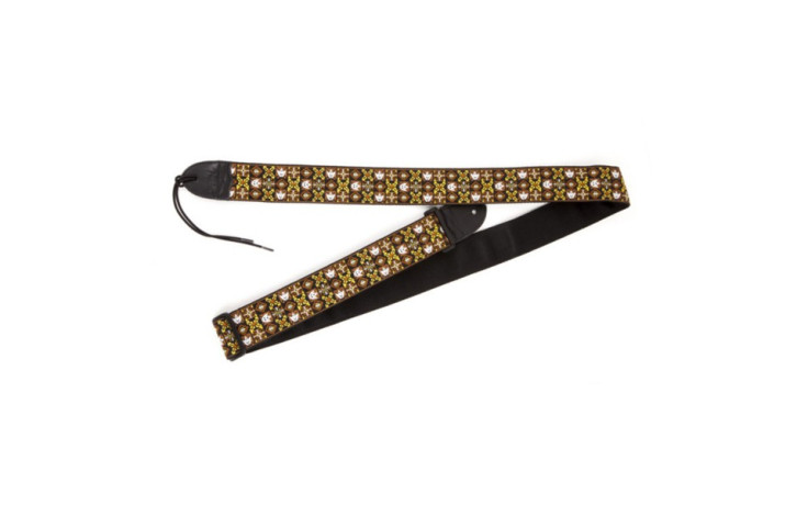 Fender 2" Festival Hootenanny Strap Brown/Gold