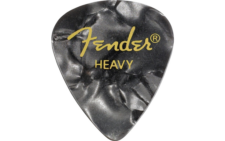 Fender 351 Premium Celluloid (12) - Black Moto Heavy