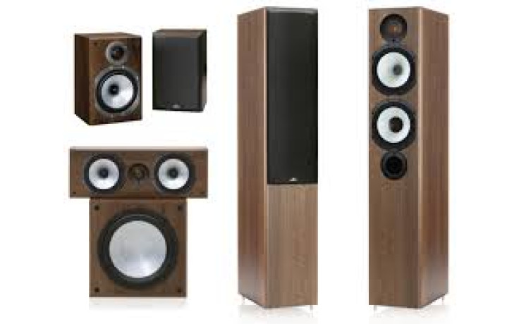 Monitor Audio MR4/MR1/MRcentre/MRW-10 set 5.1 Walnut