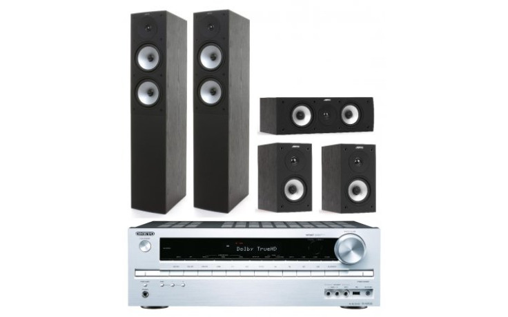 Jamo S 526 HCS (Black) и ресивер Onkyo TX-NR535 (Silver)