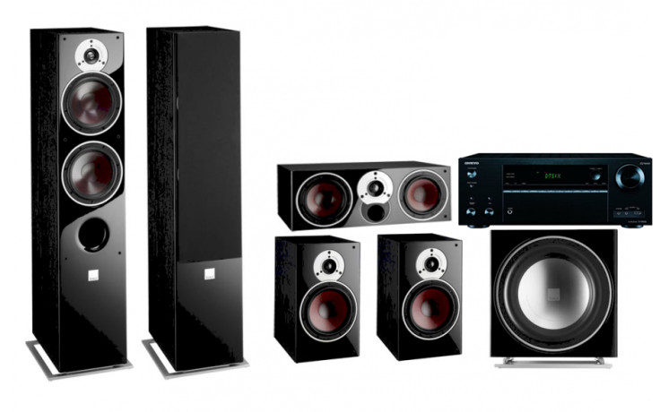 Onkyo TX-NR575E + Dali Zensor 7 set 5.1 7/1/Vokal/sub E-9