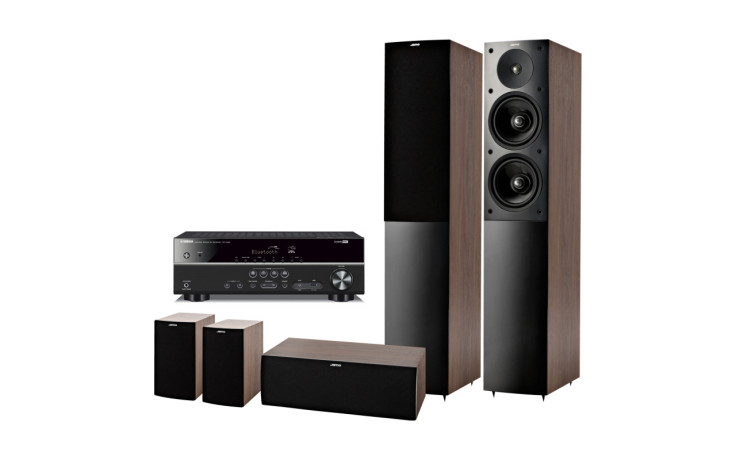 Домашний кинотеатр set 5.0 Yamaha RX-V383 Black + Jamo S506 HCS Wenge