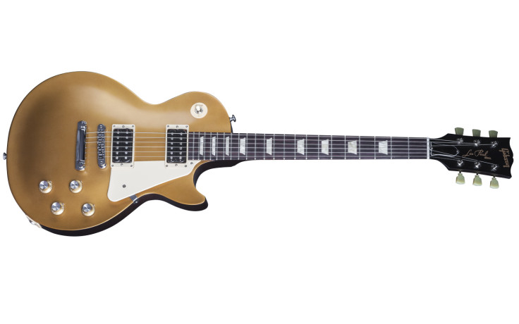 GIBSON 2016 LP 50s TRIBUTE T SATIN GOLD TOP DARK BACK