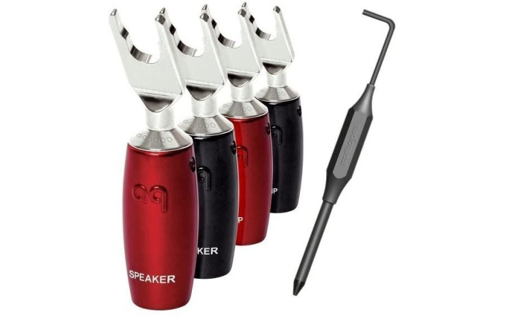 AUDIOQUEST spc 1007 Series Multi-Spade Silver set of 4