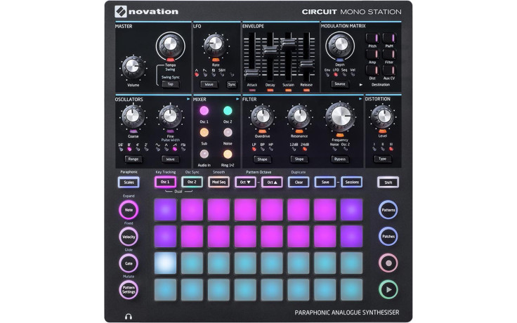 NOVATION Circuit Mono Station Paraphonic Analog Synthesizer and Sequencer