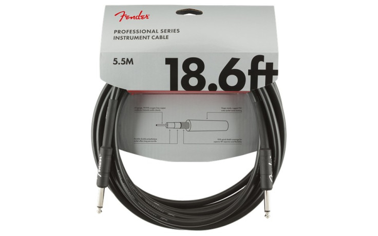 FENDER CABLES PROFESSIONAL 18.6' BLACK