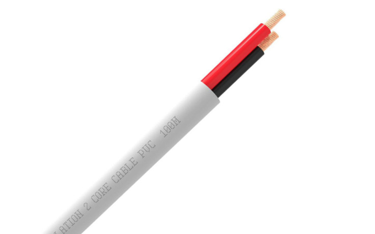 QED QX16/2 300M WHITE PVC FLAME-RET (QE4135)