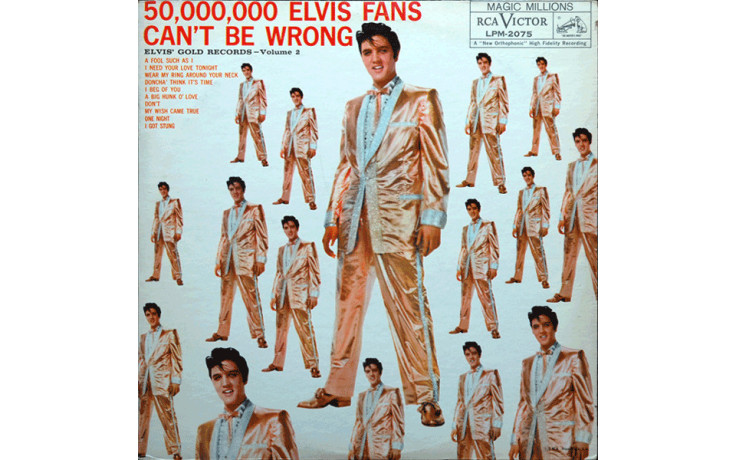 Elvis Presley - 50,000,000 Elvis Fans Can't Be Wrong (Elvis' Gold Records - Volume 2) Vinyl LP