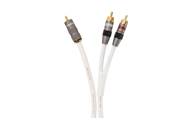 Supra Y-LINK 1RCA-2RCA WHITE 4M