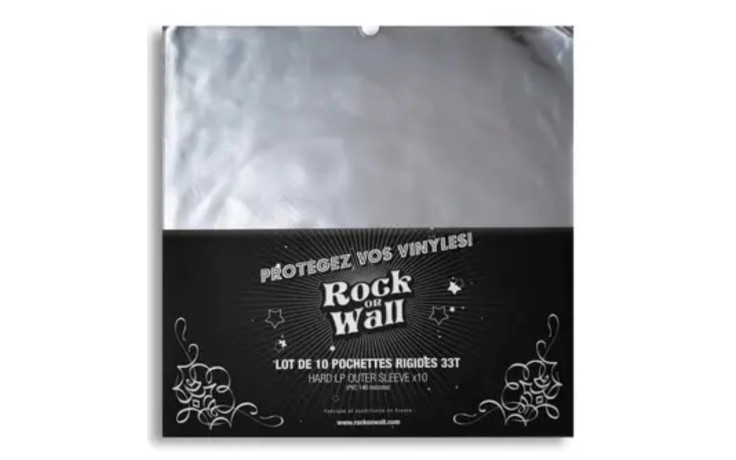 Rock On Wall 10 X Pvc 12 Inch Gatefold Outer Sleeves - 140 Micron