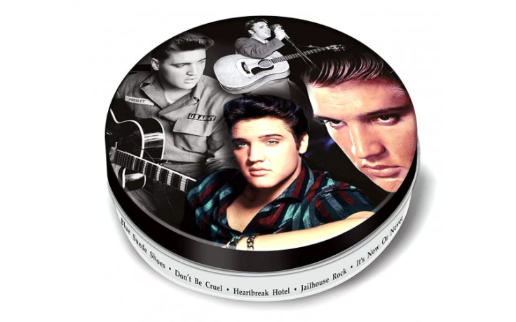Retro Musique Elvis Presley - 8 Pieces Coaster Set With Real Vinyl Coasters