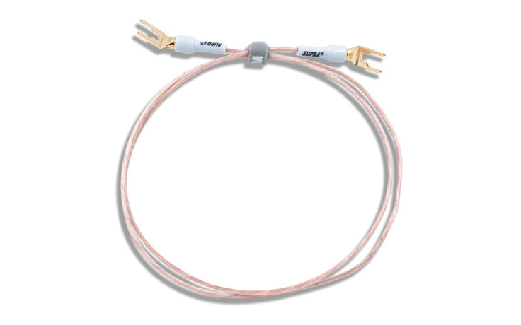 SUPRA GROUND PHONO CABLE WITH SPADES 1M