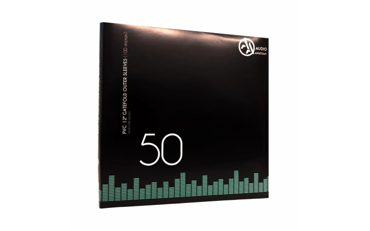Audio Anatomy 50 X PVC 12" GATEFOLD OUTER SLEEVES - 100 MICRON