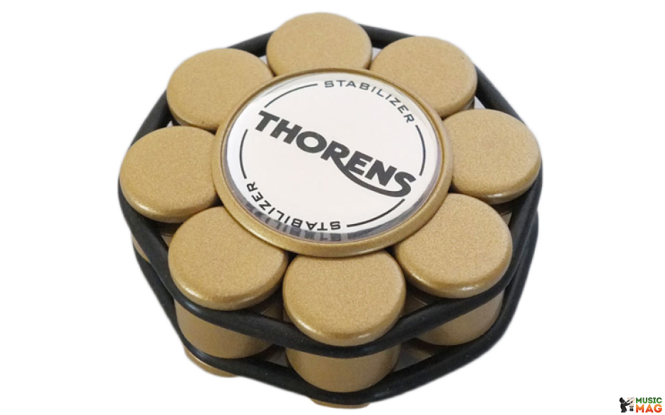 Thorens Stabilizer Golden in Wooden Box