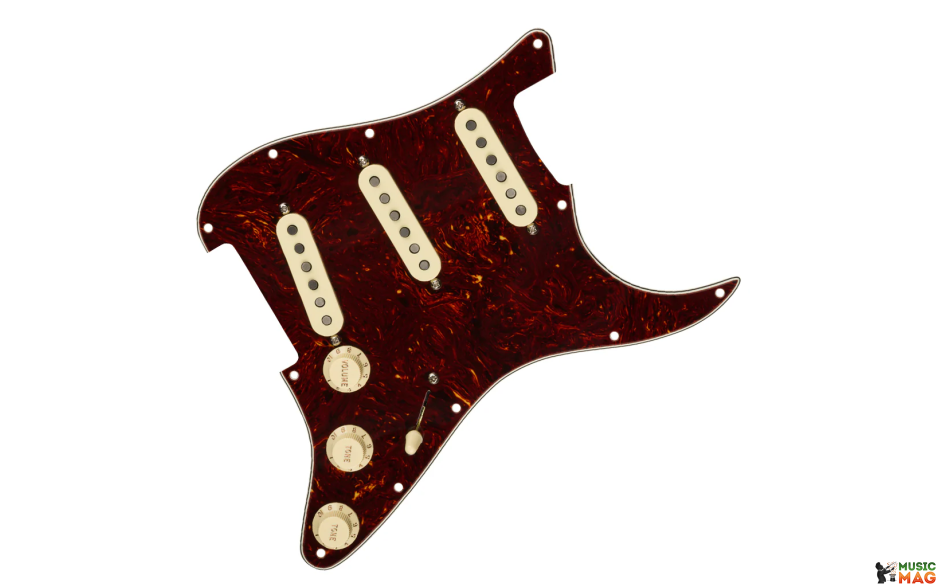 FENDER PRE-WIRED STRAT PICKGUARD CUSTOM SHOP FAT 50'S SSS TORTOISE SHELL