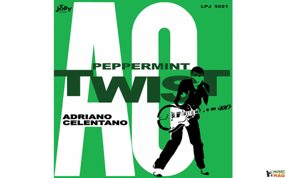 ADRIANO CELENTANO - PEPPERMINT TWIST 1962 (LPJ 5021, LTD. ED. CLEAR LIME VINYL) BTF/JOLLY/ITALY MINT (8004883215300)