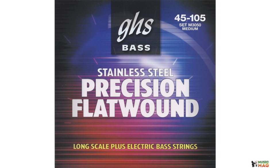 GHS STRINGS M3050 PRECISION FLATWOUND