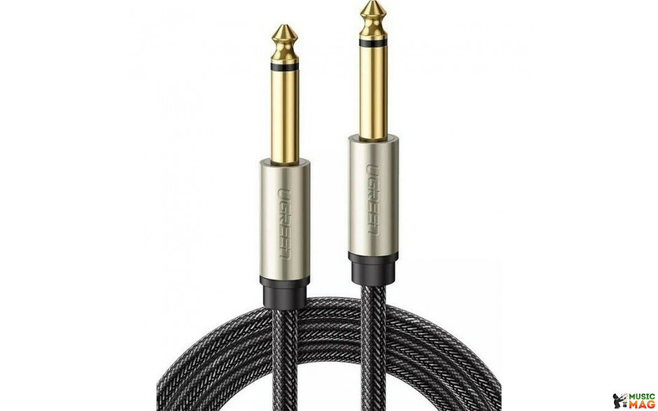 UGREEN AV128 6.3 mm to 6.3 mm Audio Cable Braided, 3 m (Gray)