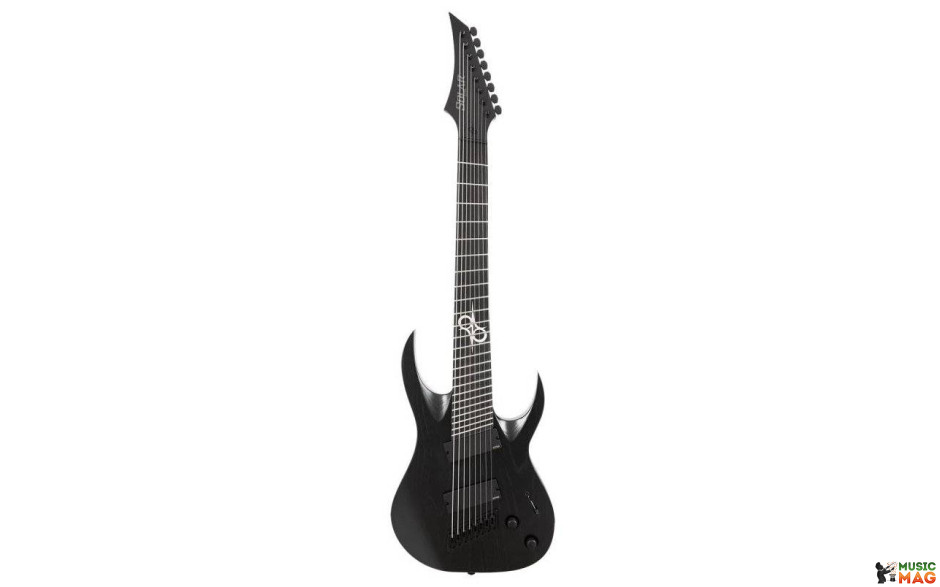 SOLAR GUITARS A1.8ABOP-FF BLACK OPEN PORE