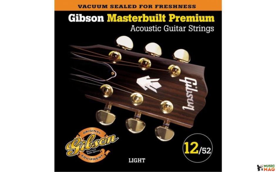 Gibson SAG-MB12 MASTERBUILT PHOSPHOR BRONZE .012-.052