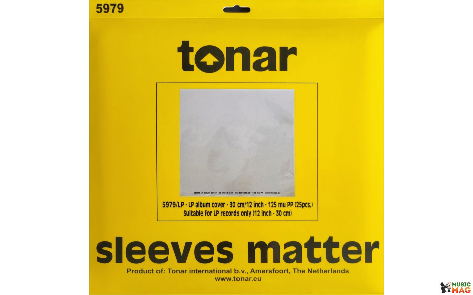 Tonar LP - 12 Inch outer sleeves (25 Pcs./ Pack) 125 MU HD, art 5979