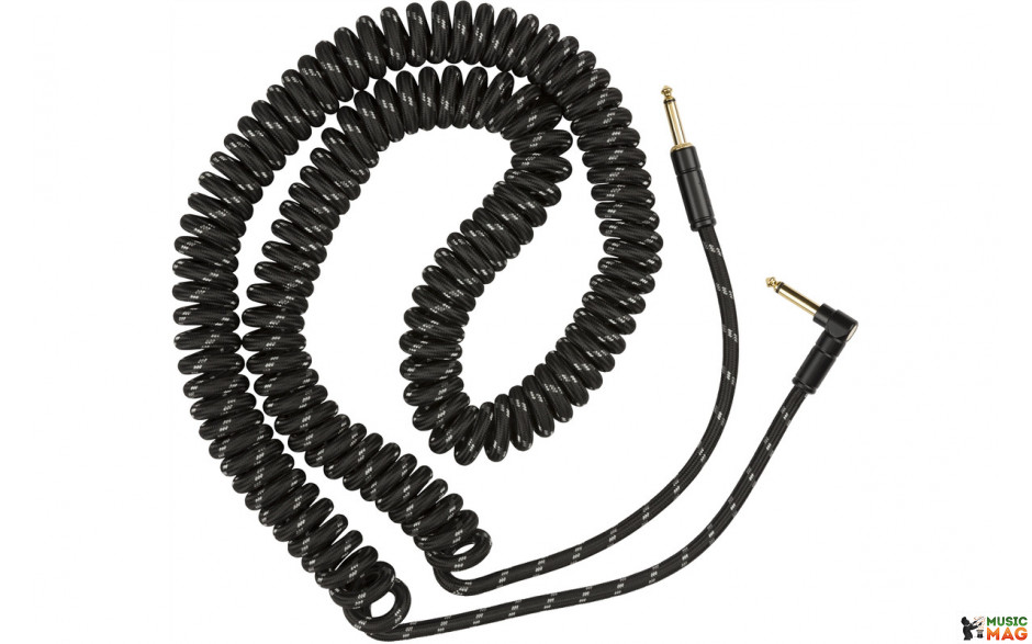 FENDER CABLE DELUXE COIL 30" BLACK TWEED