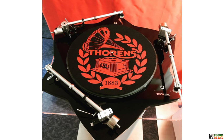 Thorens Felt mat, 300mm, красно-черный