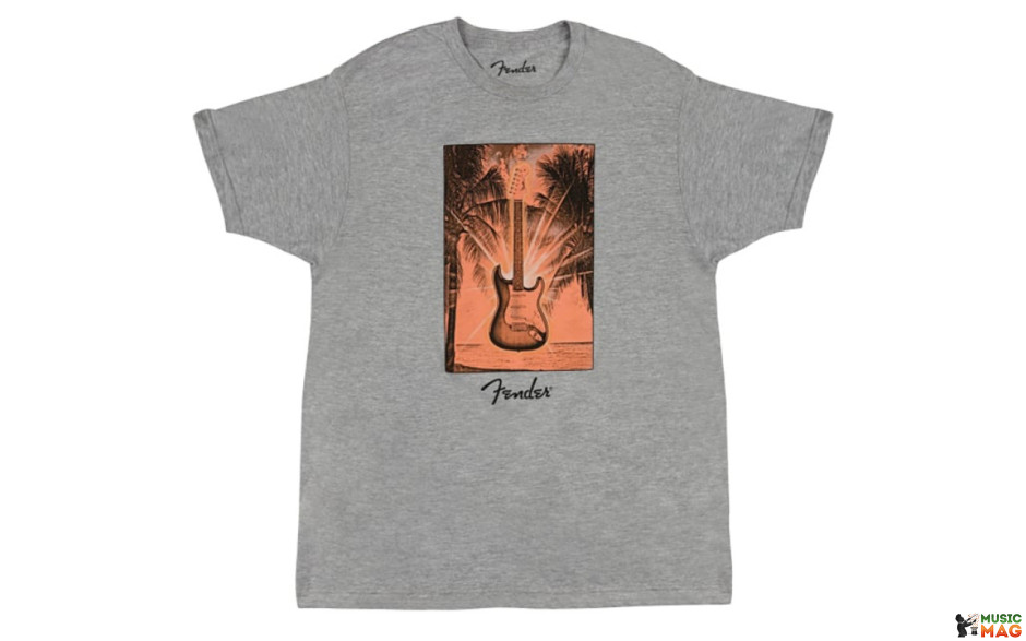 FENDER SURF TEE GREY HEATHER XL