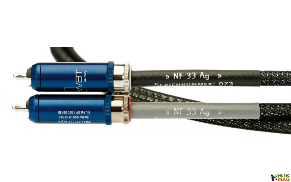 Silent Wire NF 33 Ag, RCA 0.8м