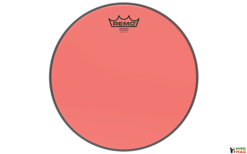 REMO EMPEROR 10" COLORTONE RED