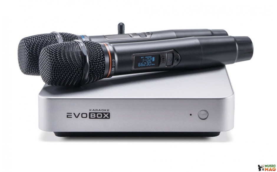 Караоке-система для дома EVOBOX Plus [Silver] + микрофон SE 201D