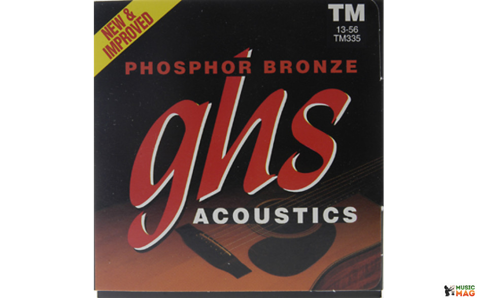 GHS STRINGS GHS S335 AC GTR,PHOS BRNZ,MED