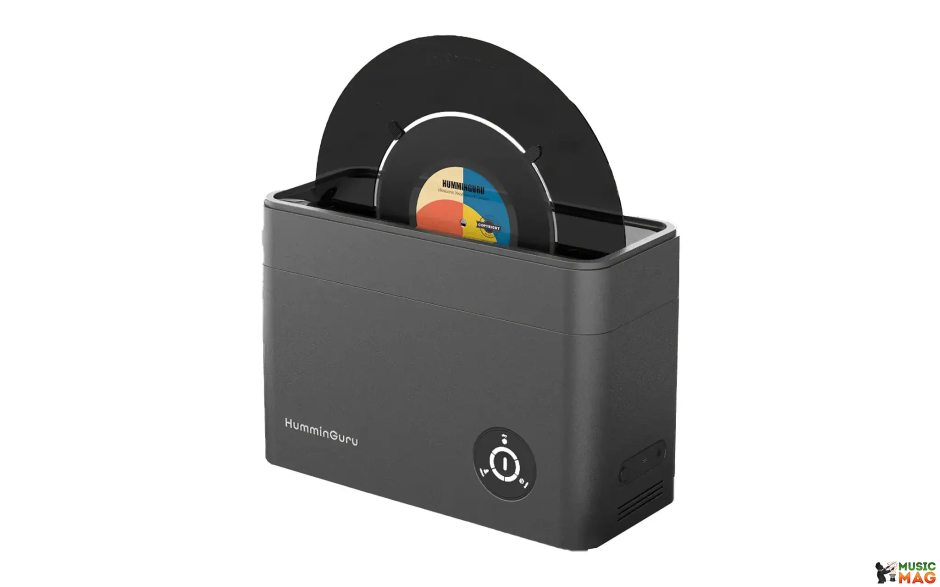 HumminGuru Ultrasonic Vinyl Record Cleaner Bundle ( Dark Grey)