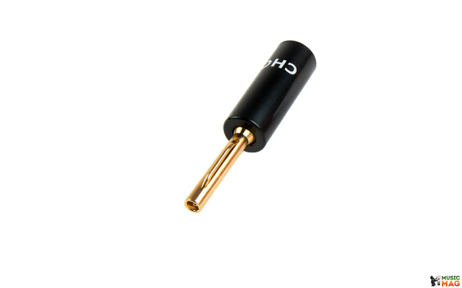 CHORD Crimp Gold Banana Plug Black Cap