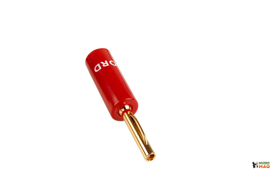 CHORD Crimp Gold Banana Plug Red Cap