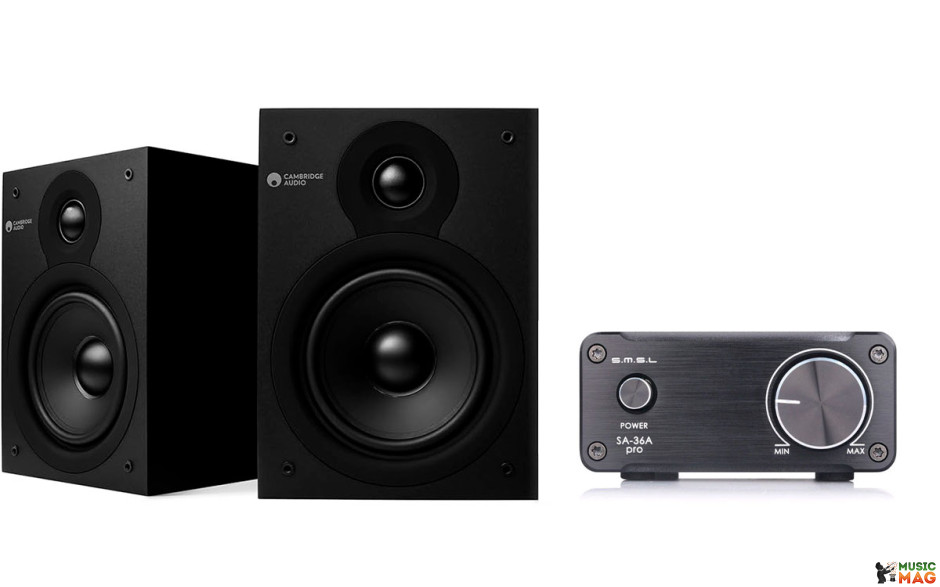 S.M.S.L SA-36A PRO Black + Cambridge Audio Sx-50 Matt Black