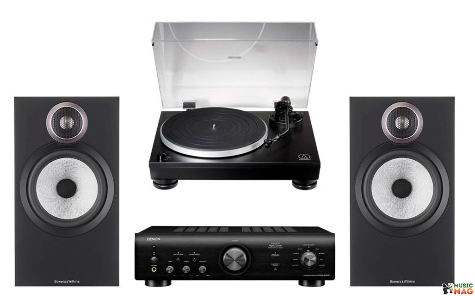 Denon PMA-600NE Black + Bowers & Wilkins 606 S3 + Audio-Technica AT-LP5x