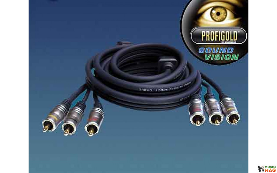 PROFIGOLD PGV 5302 Component Interconnect -3 RCA M - 3 RCA M 1.5m