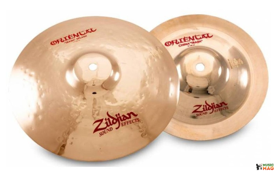 ZILDJIAN STACK 11" ORIENTAL TRASH SPLASH (A0611) + 8" ORIENTAL TRASH (A0608)