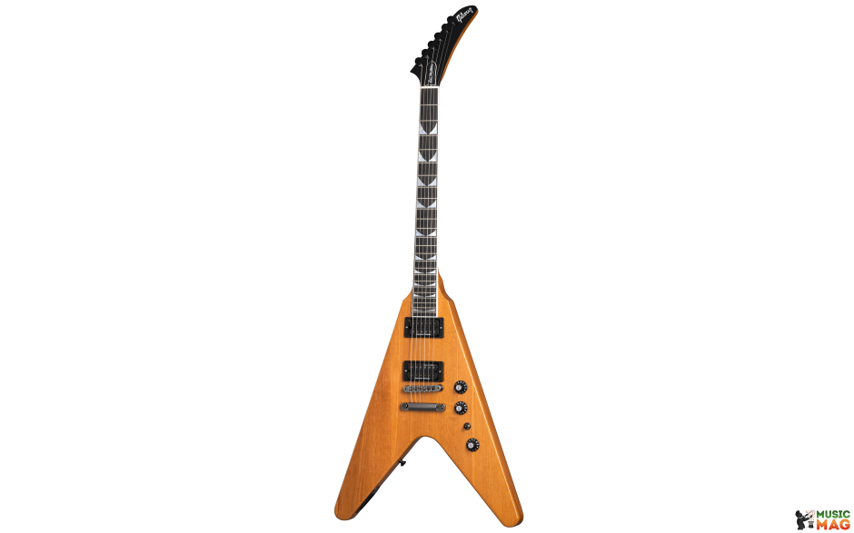 GIBSON AT DAVE MUSTAINE FLYING V EXP ANTIQUE NATURAL